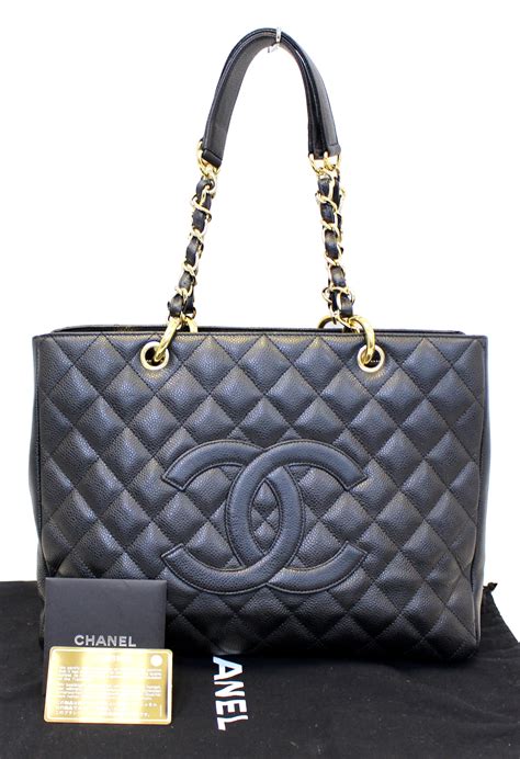 chanel classic black caviar grand shopping tote|Chanel Caviar Grand Shopping Tote .